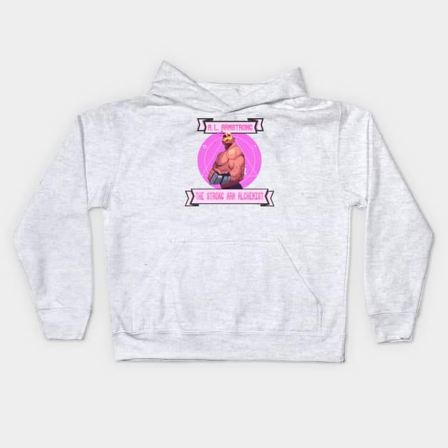 Alex Louis Armstrong Kids Hoodie by SirTeealot